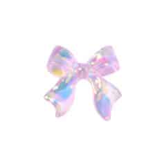 Pastel iridescent bow hair accessory, ideal for women's hair styling, available at Monalisa Store for fashionable, elegant hair decorations.