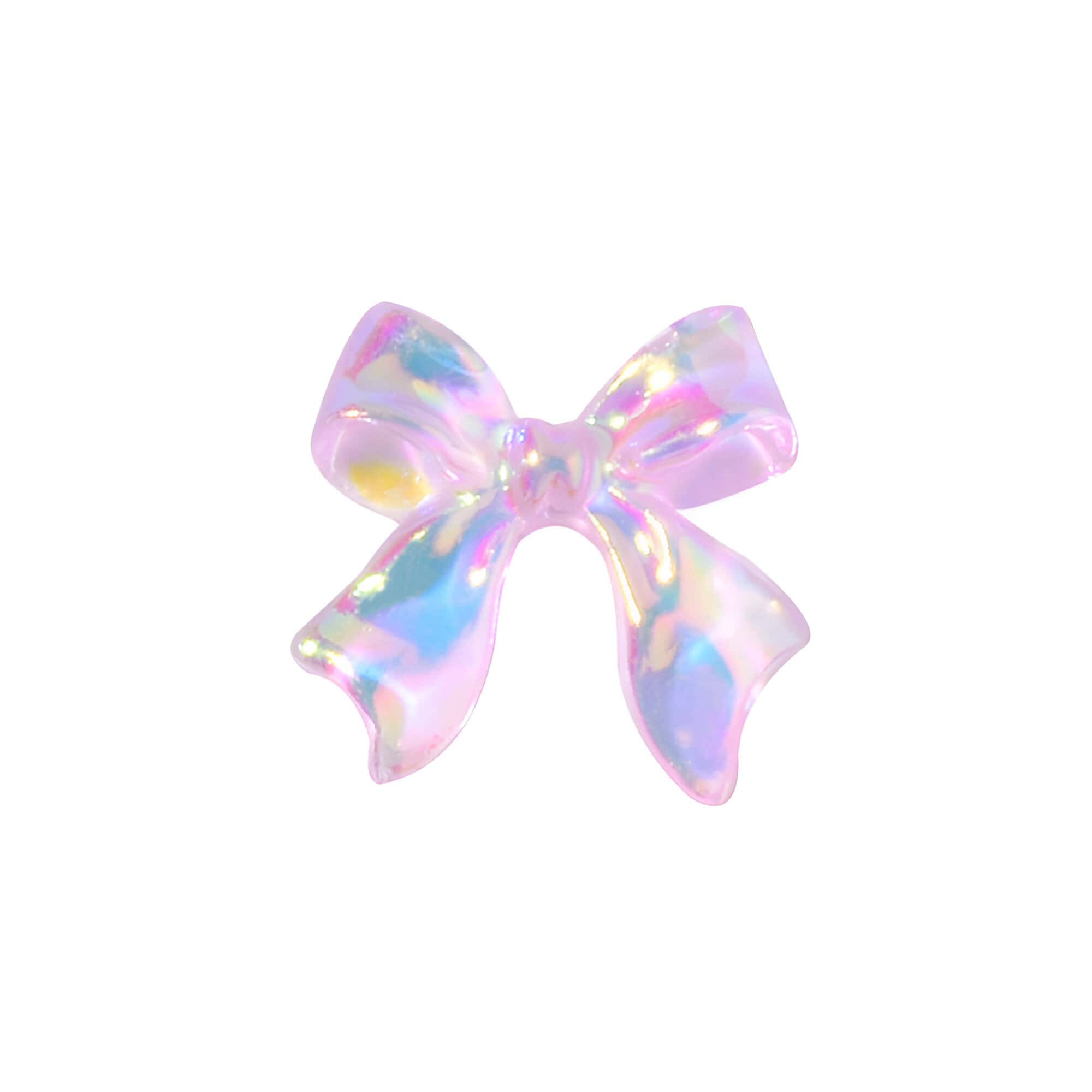 Pastel iridescent bow hair accessory, ideal for women's hair styling, available at Monalisa Store for fashionable, elegant hair decorations.