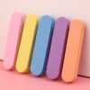 Bright pastel nail buffers in pink, yellow, blue, purple, and orange, ideal for professional and home manicures, promoting smooth, shiny nails with excellent abrasiveness and quality.