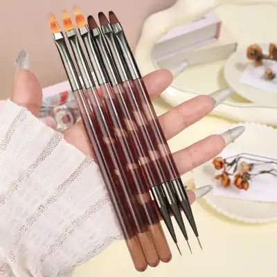 Fine-tip makeup brushes set for precise application, ideal for eyes and lips, at Monalisa Store.