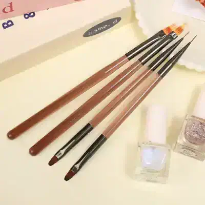 Precision nail art brushes for professional manicure and pedicure at Monalisa Store, perfect for detailed nail art, gel, and acrylic nail designs.