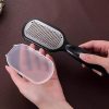 Microfiber lens cleaning brush with protective case for eyeglasses and optical lenses.