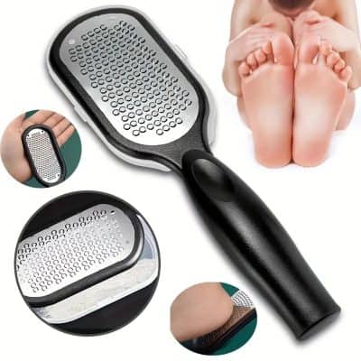 Gentle foot exfoliation brush for pedicure, ideal for removing dead skin and calluses, promoting healthy feet and smooth skin, perfect for home foot care routines.