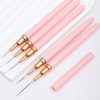 Precision micro-needling pens with pink handles and gold tips for skin rejuvenation for optimal cosmetic treatments.