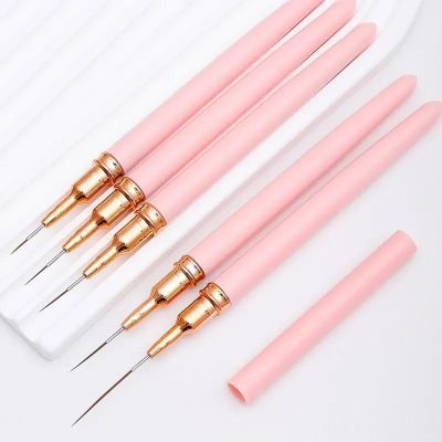 Precision micro-needling pens with pink handles and gold tips for skin rejuvenation for optimal cosmetic treatments.