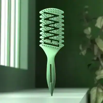 Monalisa store hairbrush with zigzag teeth for scalp care and styling.