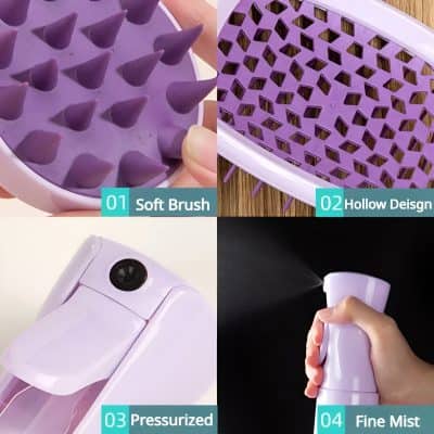 Silicone foot spa massager with soft brush and hollow design for exfoliation and skincare, pressure spray with fine mist, ideal for home foot care routines.