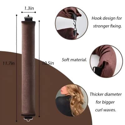 Brow lamination roller with soft fabric cover, hook design for stronger fixing, thicker diameter for bigger curl waves, and skin-friendly material for professional eyelash extension and eyebrow styling.