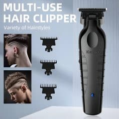 Multi-use hair clipper with adjustable blades for various hairstyles, ideal for professional and personal grooming at Monalisa Store.
