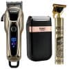 Digital electric shaver, facial grooming razor, epilator, hair trimmer for men and women, professional barber equipment, high-quality personal grooming tools.