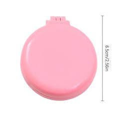 Pink contact lens case for eye care storage, lightweight and portable, perfect for travel and daily use at Monalisa Medical.