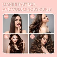Silky, voluminous curly hair transformation before and after Monalisa Hair Extension treatment with an emphasis on beauty and hair enhancement.