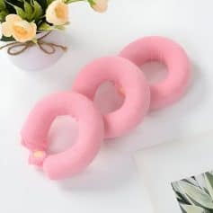Pink foam neck massagers for relaxation and pain relief, ideal for soothing sore muscles and tension. Perfect for home spa treatments and wellness routines.