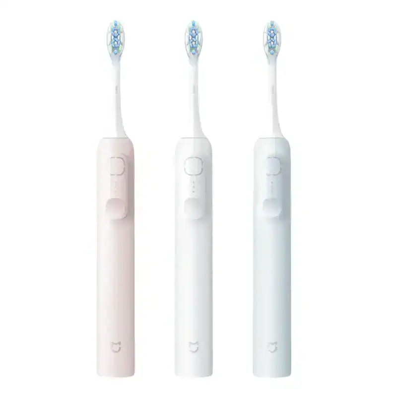 Electric toothbrush with sleek white design, advanced cleaning head, and multiple brushing modes for optimal oral hygiene. Perfect for modern dental care at Monalisa Store.