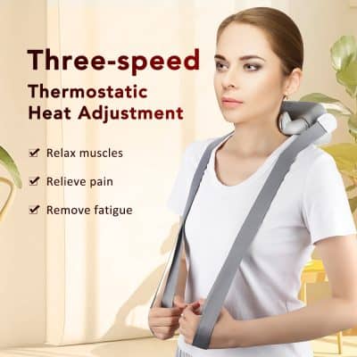 Three-speed thermostatic heat adjustment for pain relief, muscle relaxation, and fatigue reduction at Monalisa Store. Ideal for comfort and wellness.