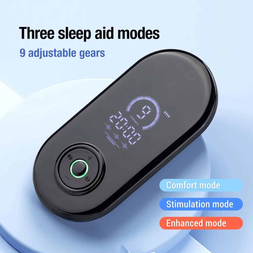 Advanced sleep aid device with customizable modes and adjustable gears for better sleep quality.