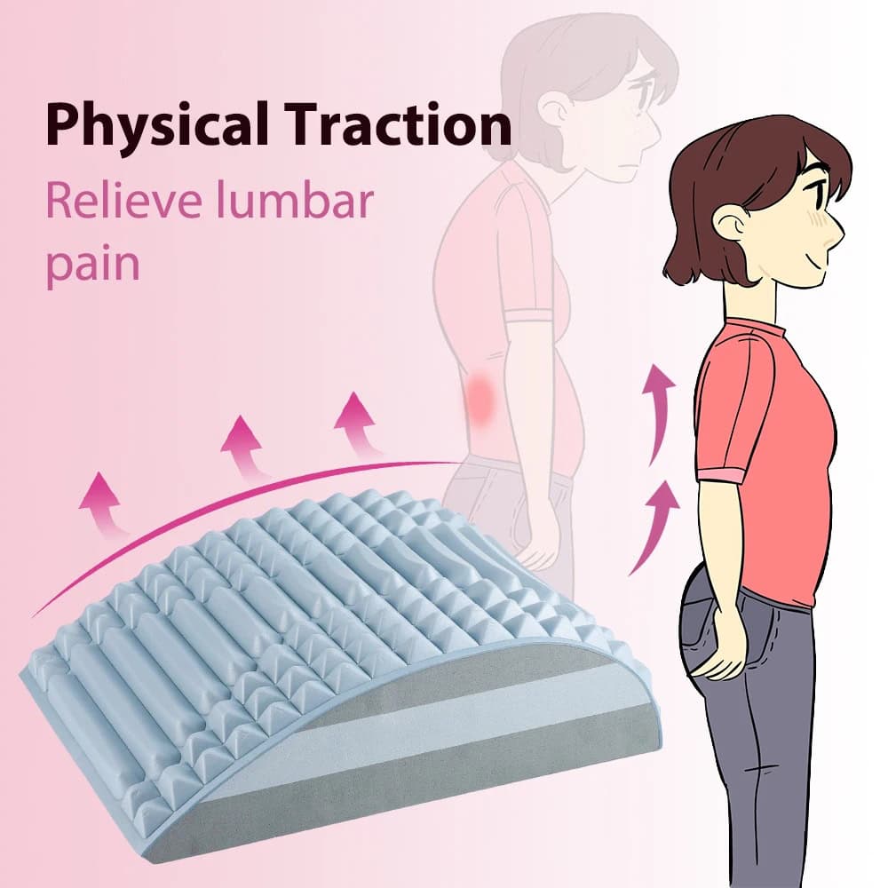 Relieve lumbar pain with physical traction therapy at Monalisa Store for effective back pain relief and improved posture.