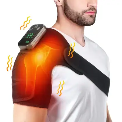 Portable shoulder ice therapy device for shoulder pain relief and injury recovery, featuring adjustable temperature settings for targeted cold therapy.