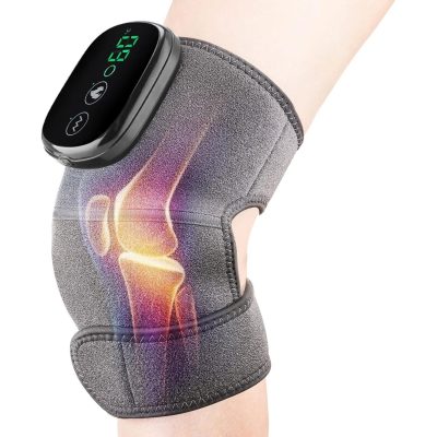 Smart knee brace with digital display and heating therapy for pain relief, adjustable compression, orthopedics, and sports injury recovery at Monalisa Medical Store.