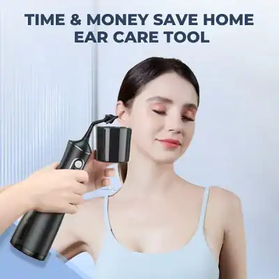 Portable ear care sonic cleaning tool for home use, effective for ear hygiene and earwax removal, safe and easy to operate.