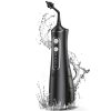 Electric dental water jet cleaner for oral hygiene and gum care, waterproof and rechargeable, portable design, ideal for deep cleaning and plaque removal at Monalisa Medical Store.