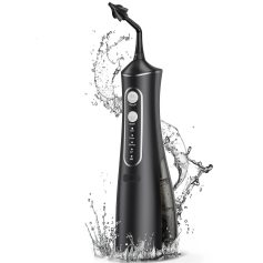 Electric dental water jet cleaner for oral hygiene and gum care, waterproof and rechargeable, portable design, ideal for deep cleaning and plaque removal at Monalisa Medical Store.