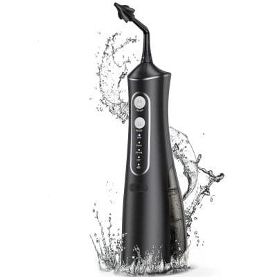 Electric dental water jet cleaner for oral hygiene and gum care, waterproof and rechargeable, portable design, ideal for deep cleaning and plaque removal at Monalisa Medical Store.