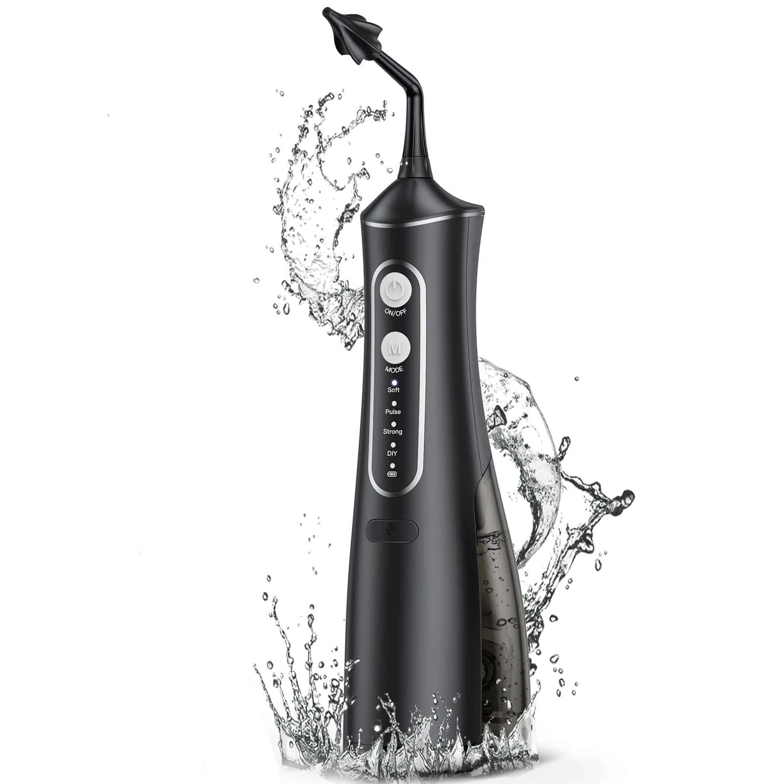 Electric dental water jet cleaner for oral hygiene and gum care, waterproof and rechargeable, portable design, ideal for deep cleaning and plaque removal at Monalisa Medical Store.