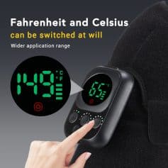 14:49 digital thermometer for accurate temperature readings, LCD display, adjustable temperature units, and user-friendly interface. Perfect for personal health monitoring and medical use.