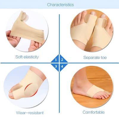 Secure Medical Toe Protector with soft elasticity, separate toe design, wear-resistant, and comfortable for foot support. Perfect for bunions, toe alignment, and foot pain relief in daily use.