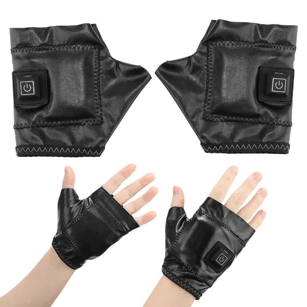 Silicone fingerless gloves with built-in power switch, ideal for massage therapy, spa treatments, and wellness centers, enhancing comfort and convenience during skin care procedures.