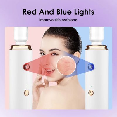 Red and blue light therapy devices for skin improvement and acne treatment, featuring at Monalisa Store, a leading provider of innovative skincare solutions.