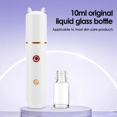 10ml original liquid glass bottle for skincare, perfect for facial serums and beauty products.