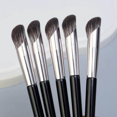 Soft makeup brushes for professional beauty and skincare application.