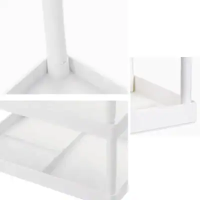 Sturdy white mannequin display stand for medical or optometry stores, easy to assemble, durable plastic construction, ideal for showcasing eyewear or optical accessories.