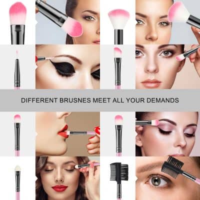 Professional makeup brushes from Monalisa Store, perfect for blending, detailing, and creating flawless beauty looks, catering to all your cosmetic application needs.