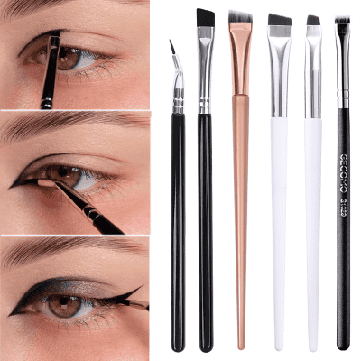 Precision eyebrow brush for shaping and grooming eyebrows, ideal for beauty and makeup enthusiasts.