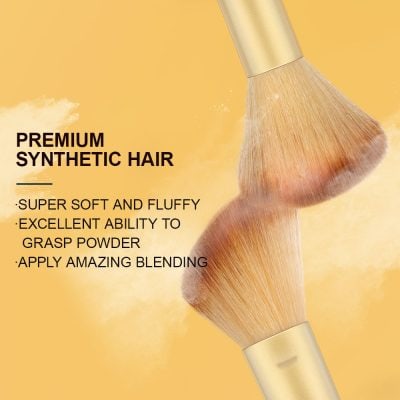 Luxurious synthetic hair makeup blending brushes ideal for flawless application and blending in cosmetics, skincare, and beauty routines at Monalisa Store.