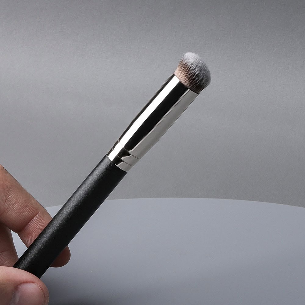 Silicone face brush for skincare routines, close-up of cleaning tool.