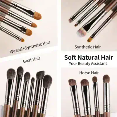High-quality synthetic and natural hair makeup brushes for professional and beauty use at Monalisa Store. Ideal for face, eyes, and contouring, offering a soft, natural feel and perfect application.