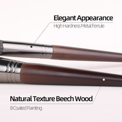 Elegant medical utensils with high hardness metal ferrule and natural beech wood handles for professional beauty and skincare treatments, emphasizing durability and style.