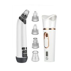 Electric pore vacuum blackhead remover for facial skin cleansing and blackhead extraction, portable skincare device, easy to use at home or professional spa treatment.