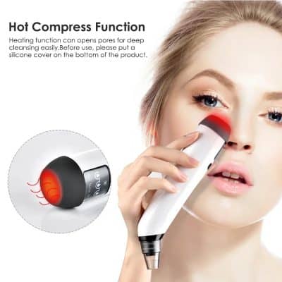 Thermotherapy hot compress device for deep pore cleansing, facial skin care, and reducing inflammation, ideal for skincare routines and acne treatment.