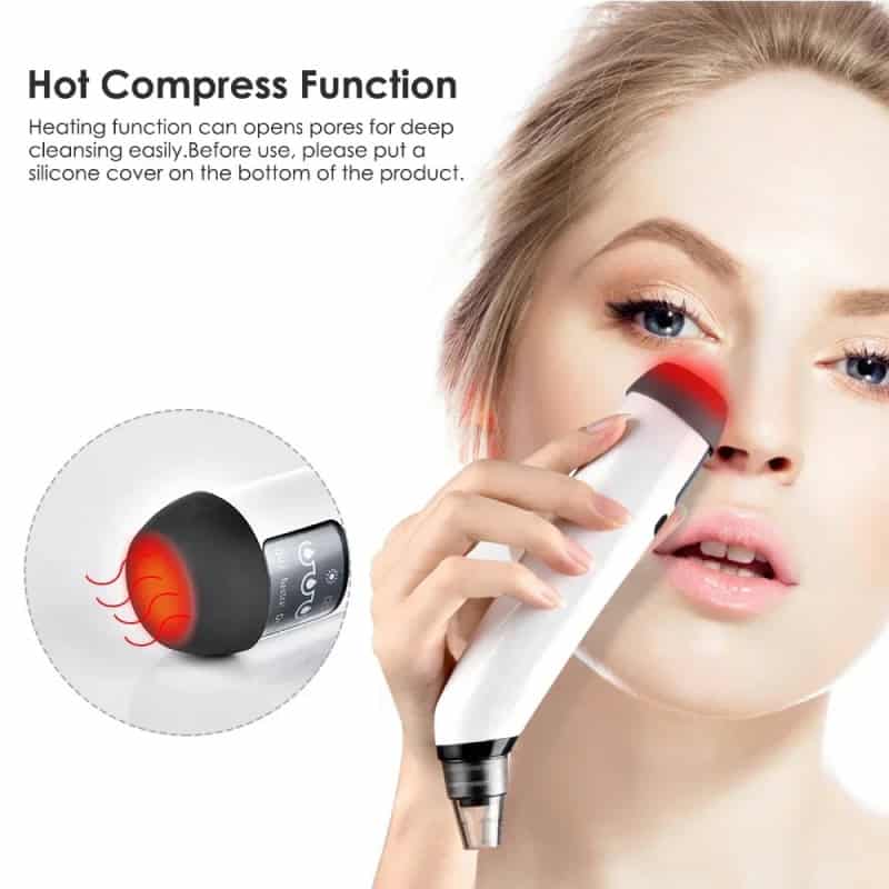 Thermotherapy hot compress device for deep pore cleansing, facial skin care, and reducing inflammation, ideal for skincare routines and acne treatment.