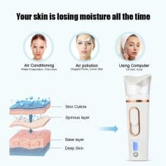 Moisturizing skincare device for removing dry skin, pore cleansing, and enhancing skin hydration at Monalisa Store.