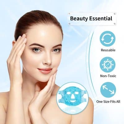 Clear hydrating facial mask for skin rejuvenation, skincare, and beauty routine, reusable and non-toxic, one size fits all - ideal for healthy, glowing skin.