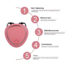 Microcurrent facial device for skin tightening, face removal, EMS microcurrent therapy, and skincare convenience - perfect for rejuvenation and anti-aging treatments.