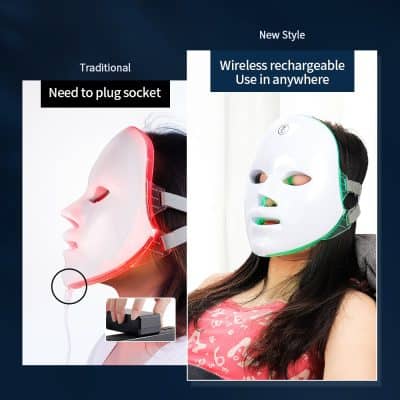 Affordable LED facial mask for skin rejuvenation and acne treatment at Monalisa Store. Enhance your skincare routine with innovative, wireless, rechargeable skincare devices.