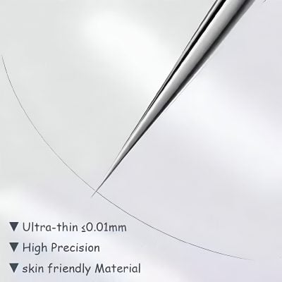 Ultra-thin needle for precise injections, skin-friendly material, high accuracy, suitable for medical and aesthetic procedures at Monalisa Store.