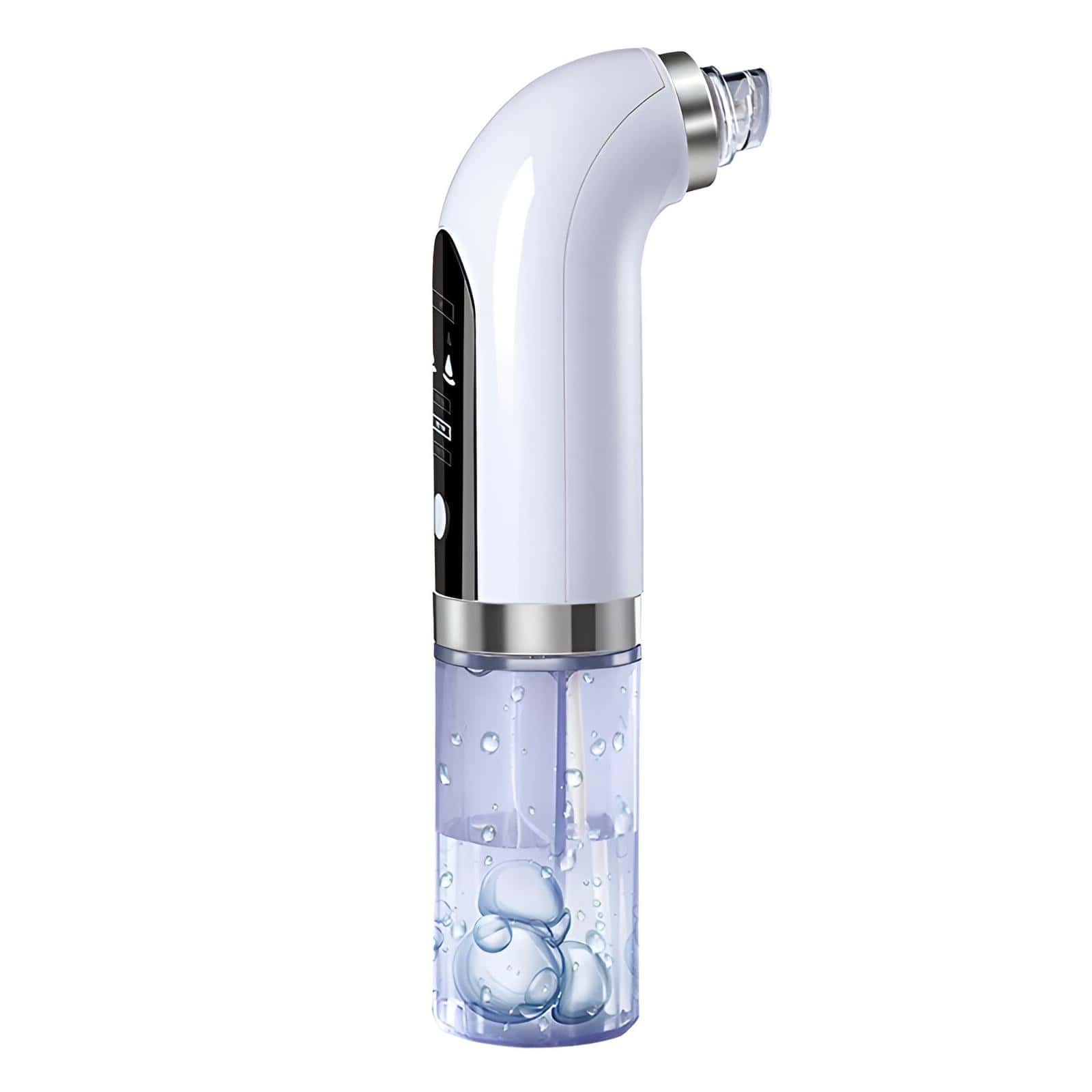 Futuristic water flosser device for dental hygiene and oral care.